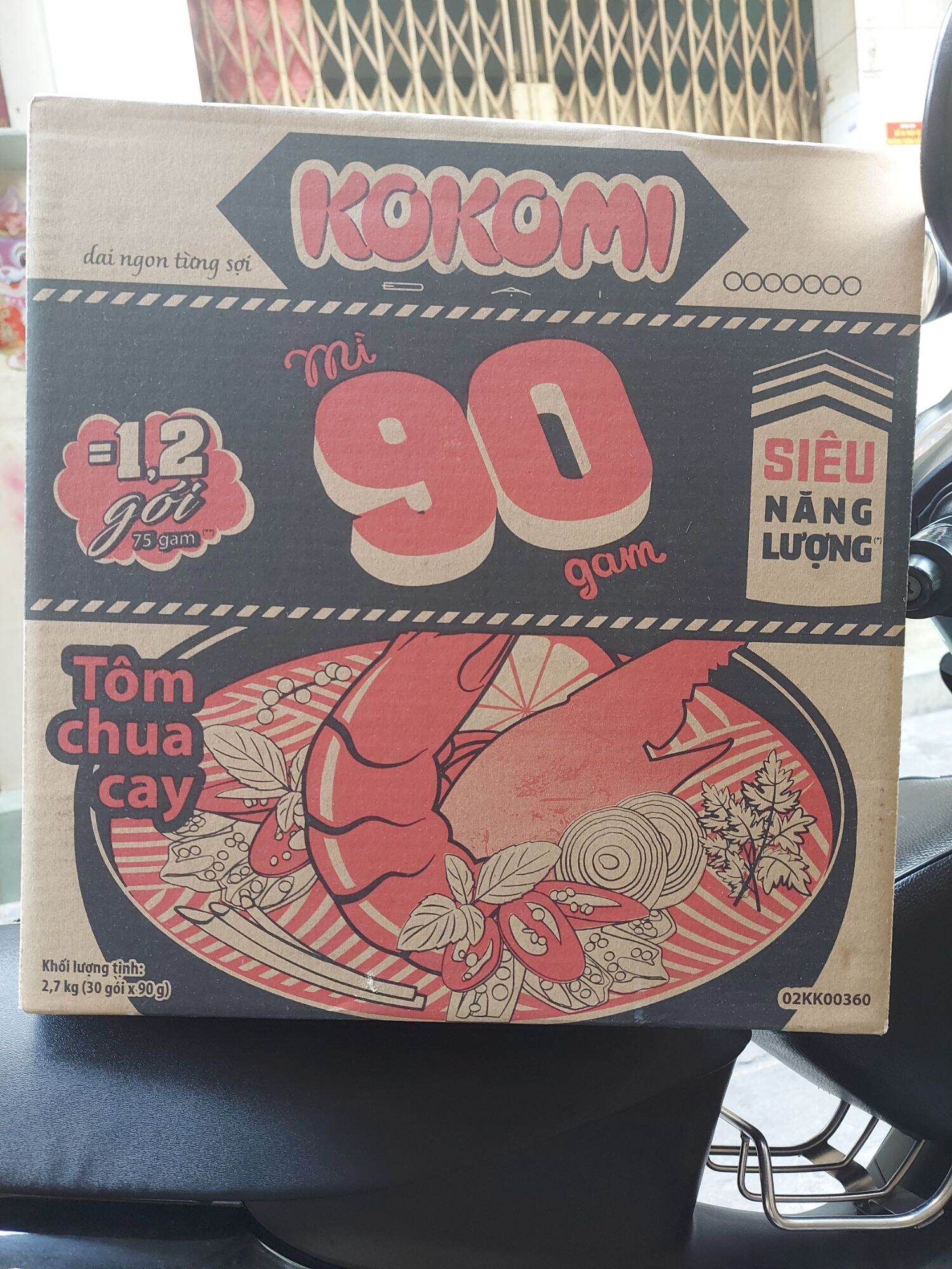 mì kokomi đại tôm chua cay 90gram