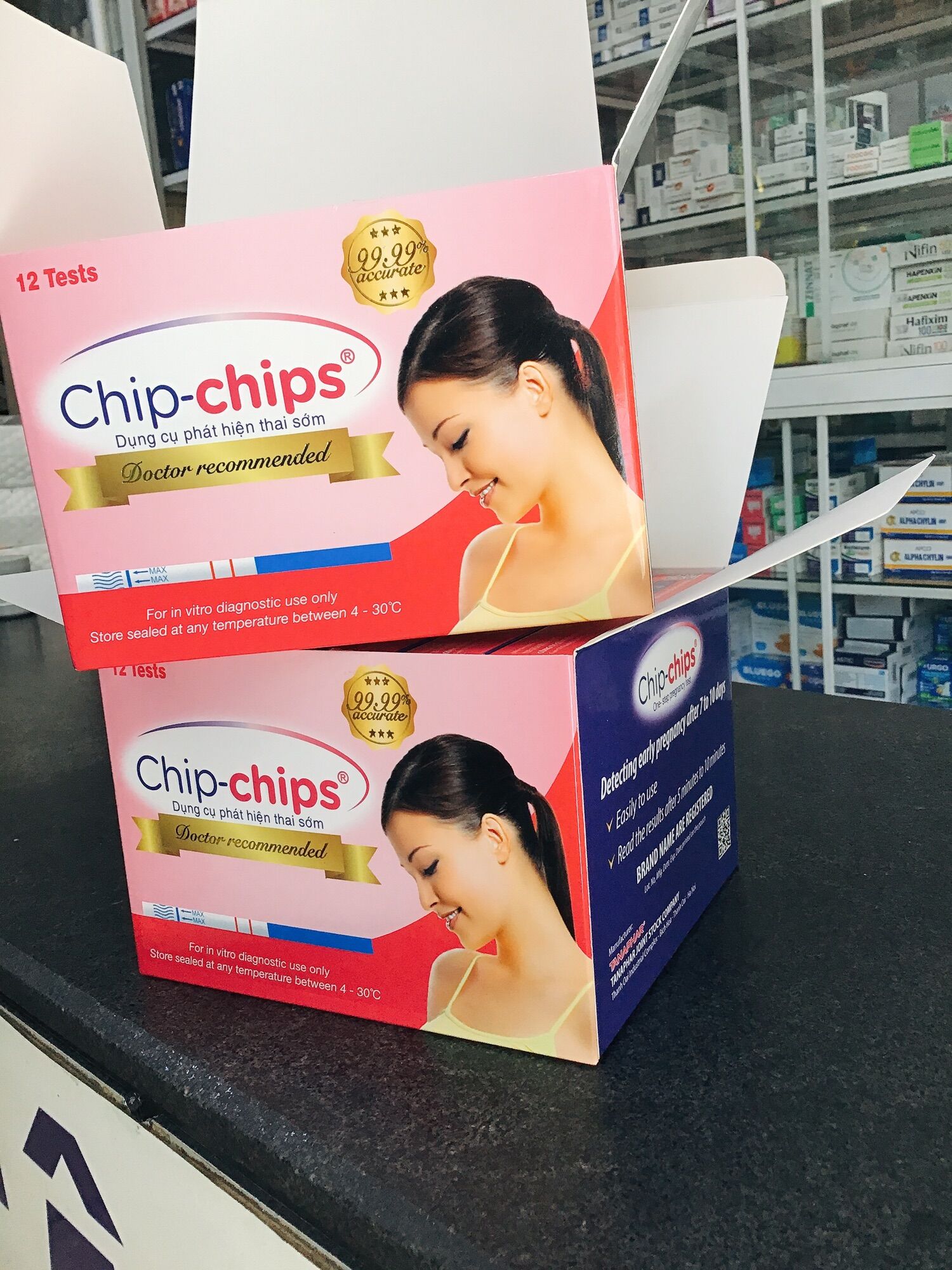 Combo 2 que thử thai Chip-chips / Chip Chip