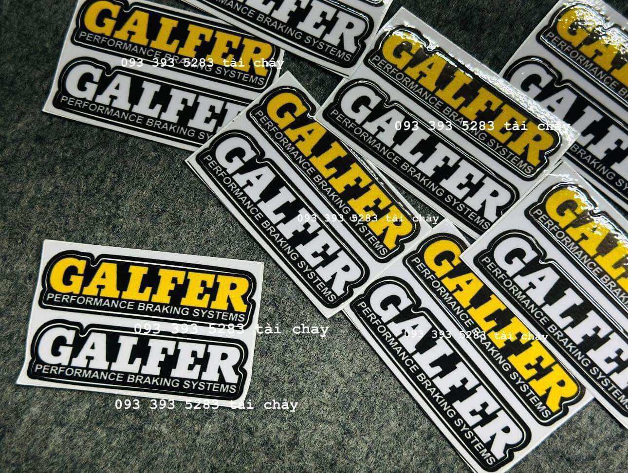 [ 1 CẶP 2 TEM ] TEM STICKER GALFER DÁN TRANG TRI XE