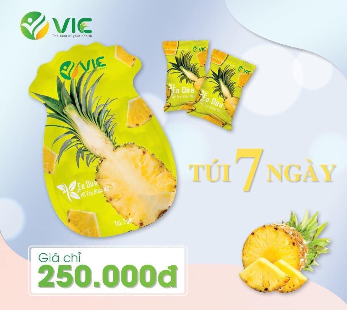 (GIẢM 2-3KG/GÓI)Kẹo dứa gi.ảm cân. Thải mỡ, detox, đẹp da.
