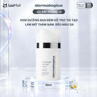 Mới! Kem dưỡng ban đêm dermalogica powerbright overnight cream hỗ trợ tái tạo làm mờ thâm nám đều màu da 50ml