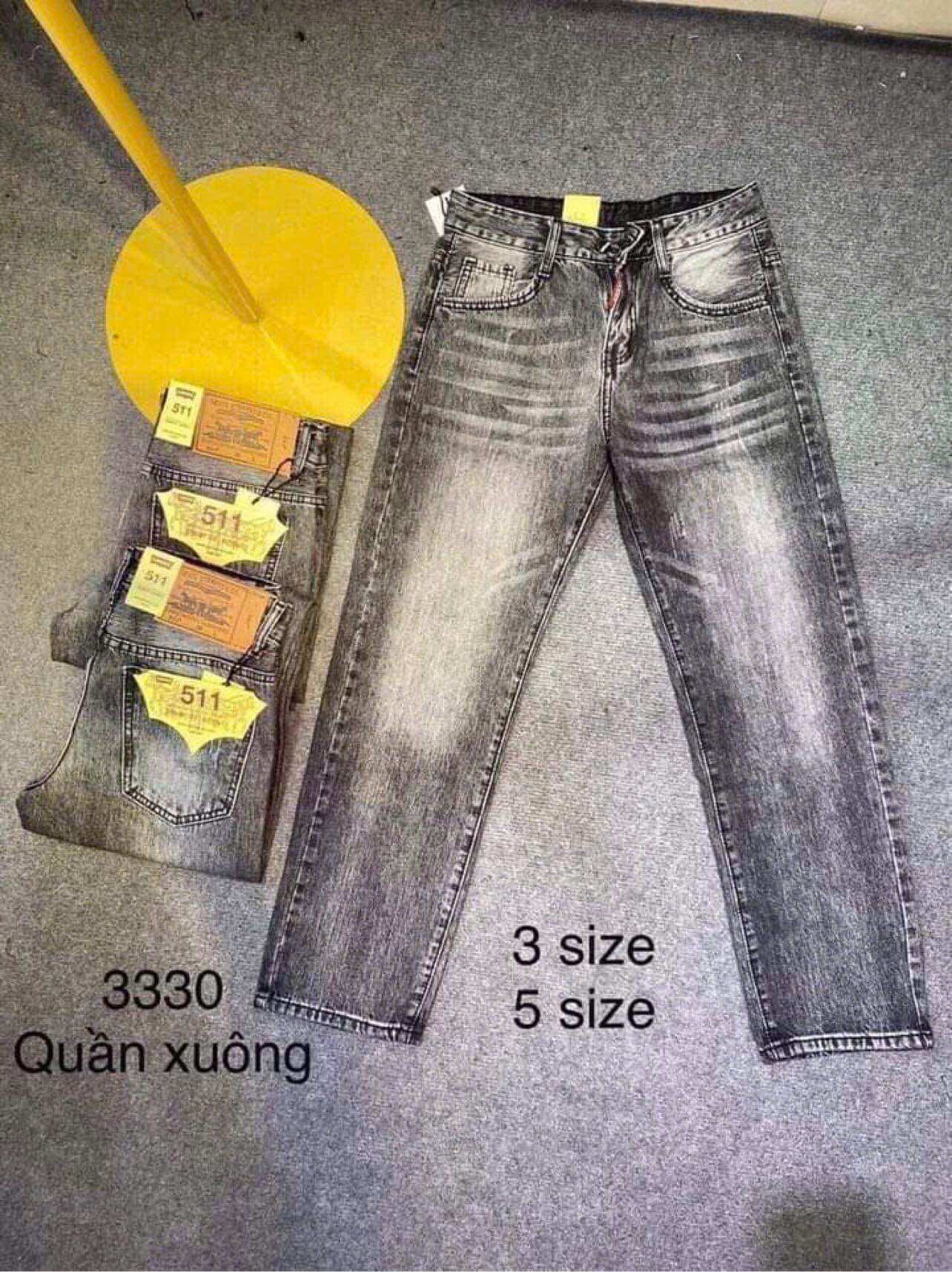 Quần xuông Jean Nam chất bò cao cấp