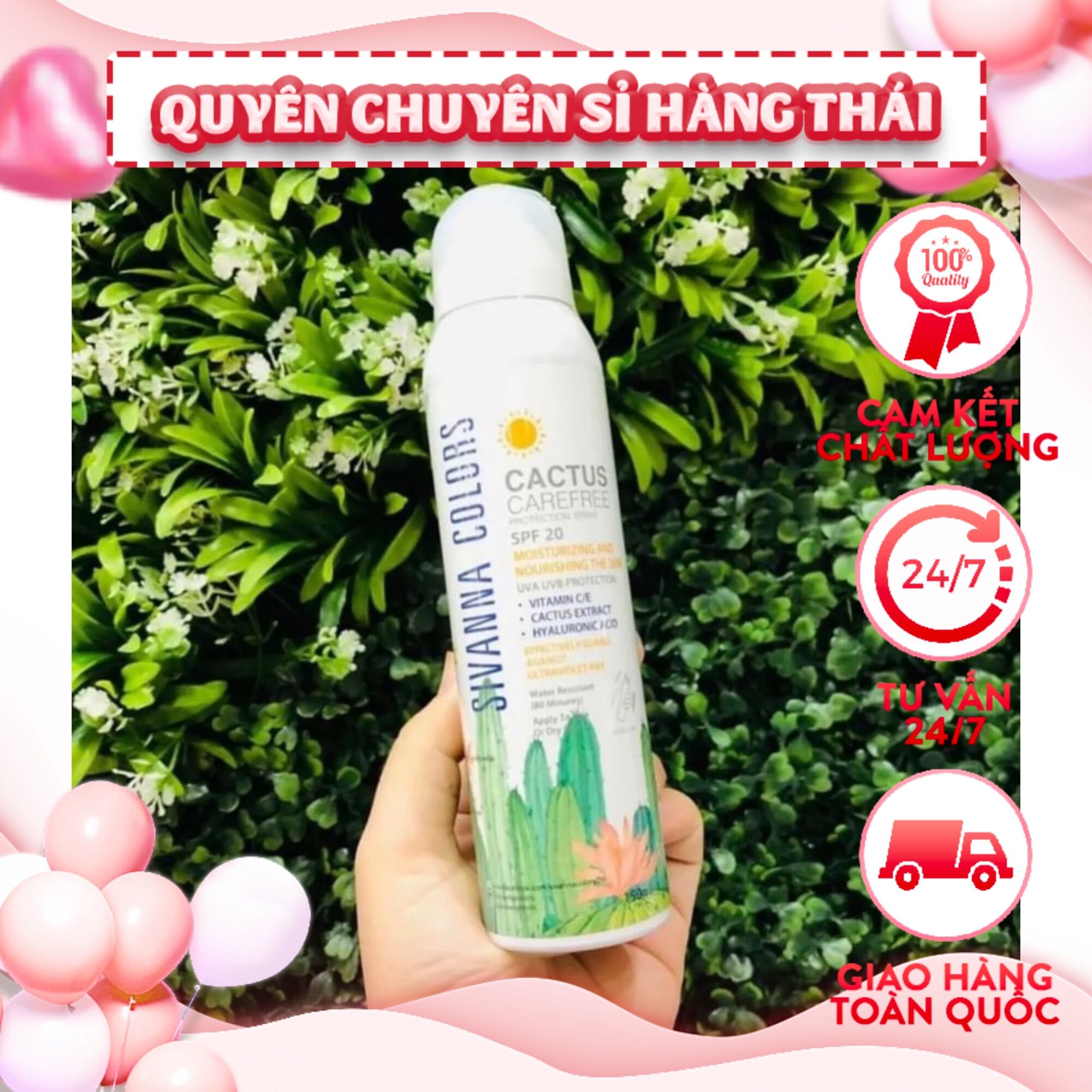 Xịt chống nắng sivanna color 150ml thái lan