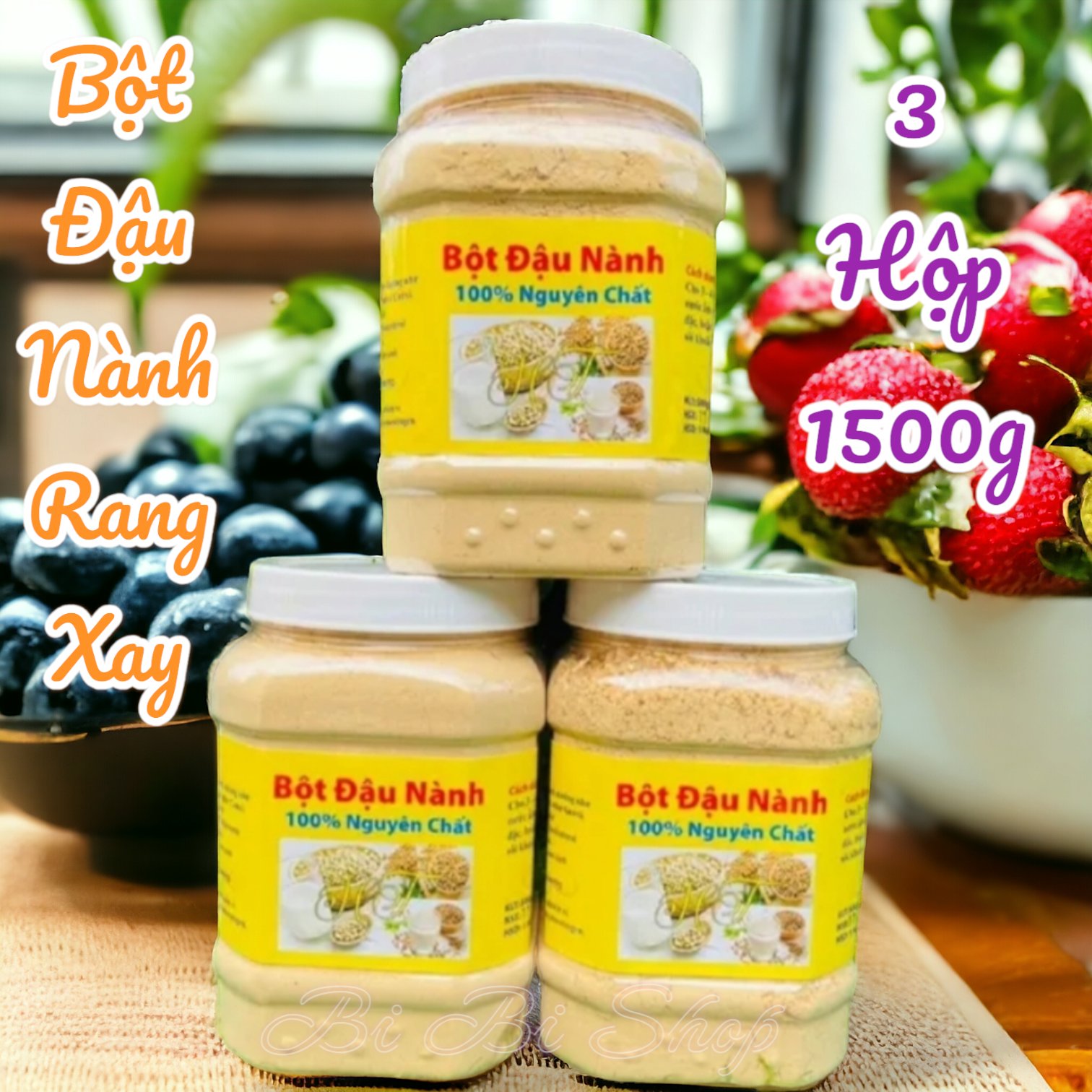 Combo 3 hộp bột đậu nành rang xay giá rẻ