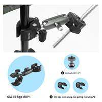 Giá Đỡ Monopod Gắn Tay Lái Xe Máy TELESIN Dành Cho GoPro Hero DJI Insta360 - Giá Đỡ Gậy Selfie Ẩn Quay Toàn Cảnh Bằng Xe Đạp