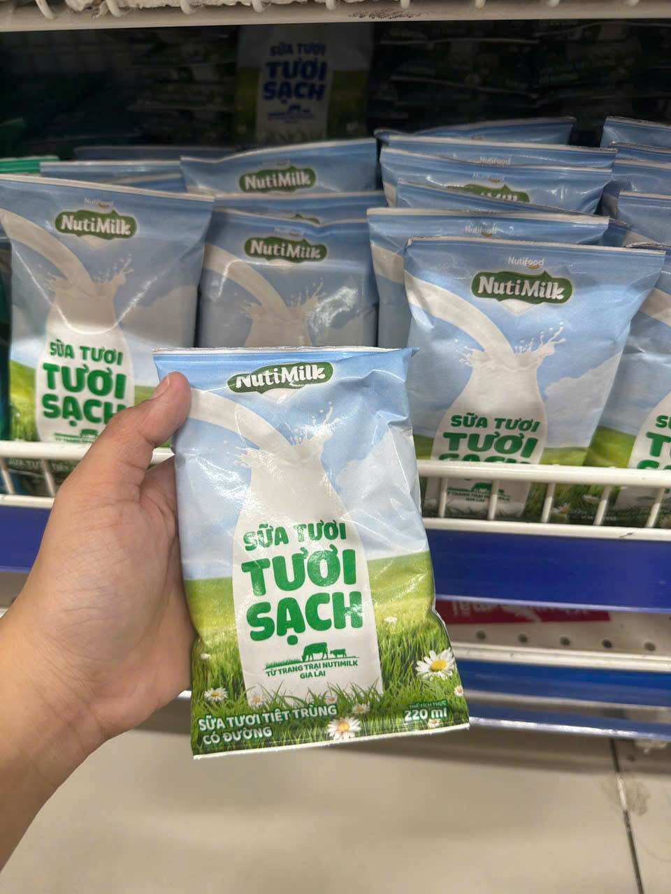 48 Bịch sữa tươi sạch NutiMilk