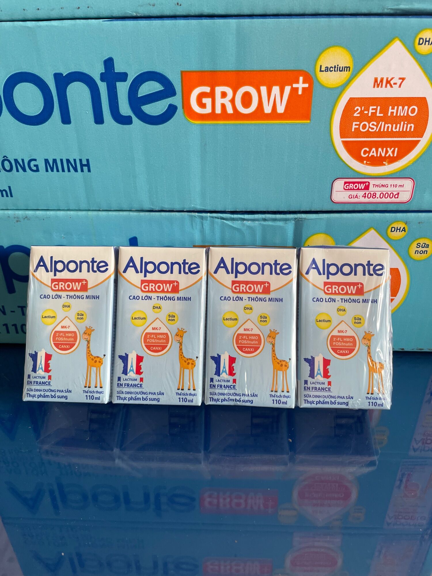 Thùng Sữa Bột Pha sẵn Alponte Grow 110ml (48 Hộp)