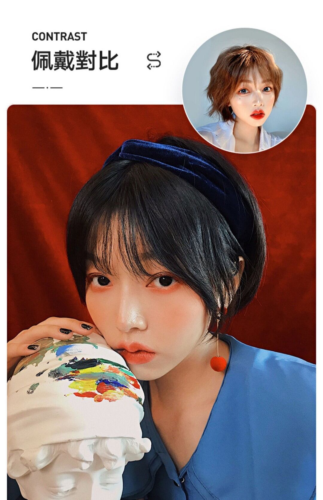 Tóc nguyên đầu tomboy 3078[GIÁ SỈ]