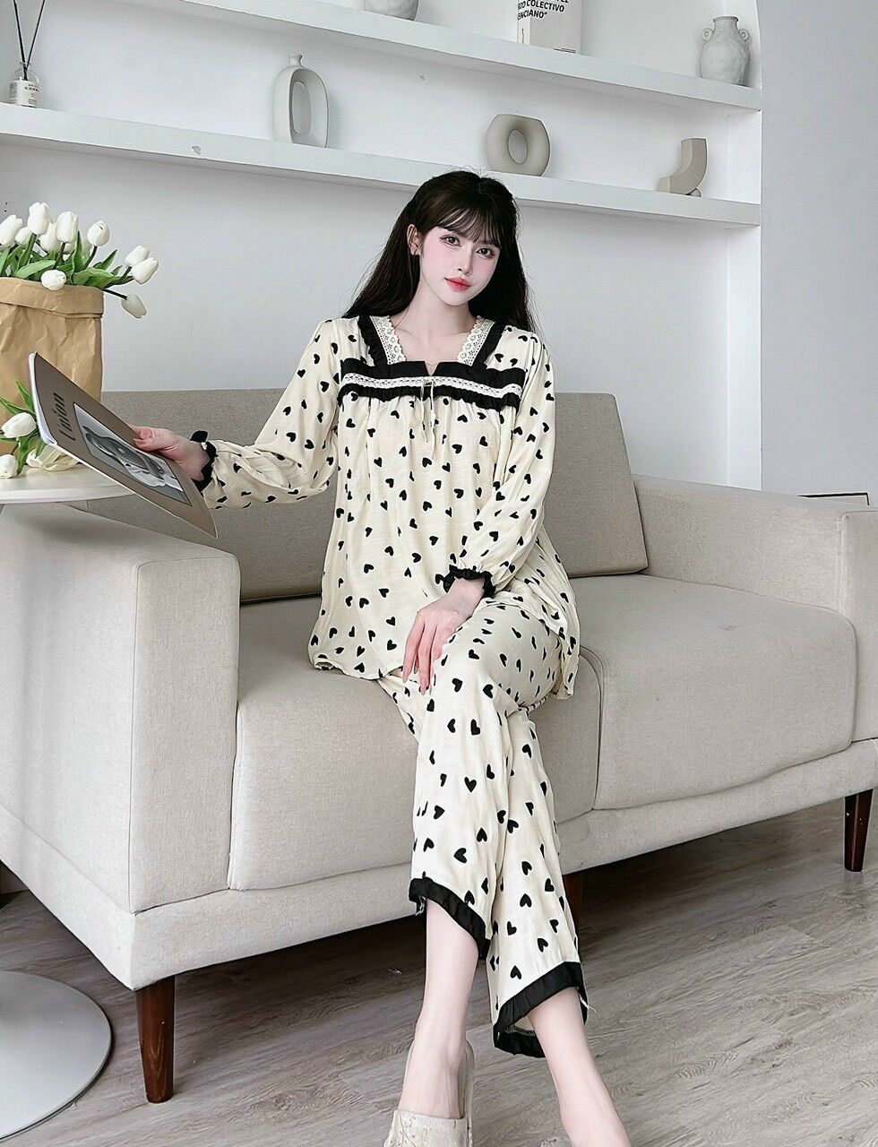 Bộ bầu và sau sinh khoá kéo đũi lụa siêu mát