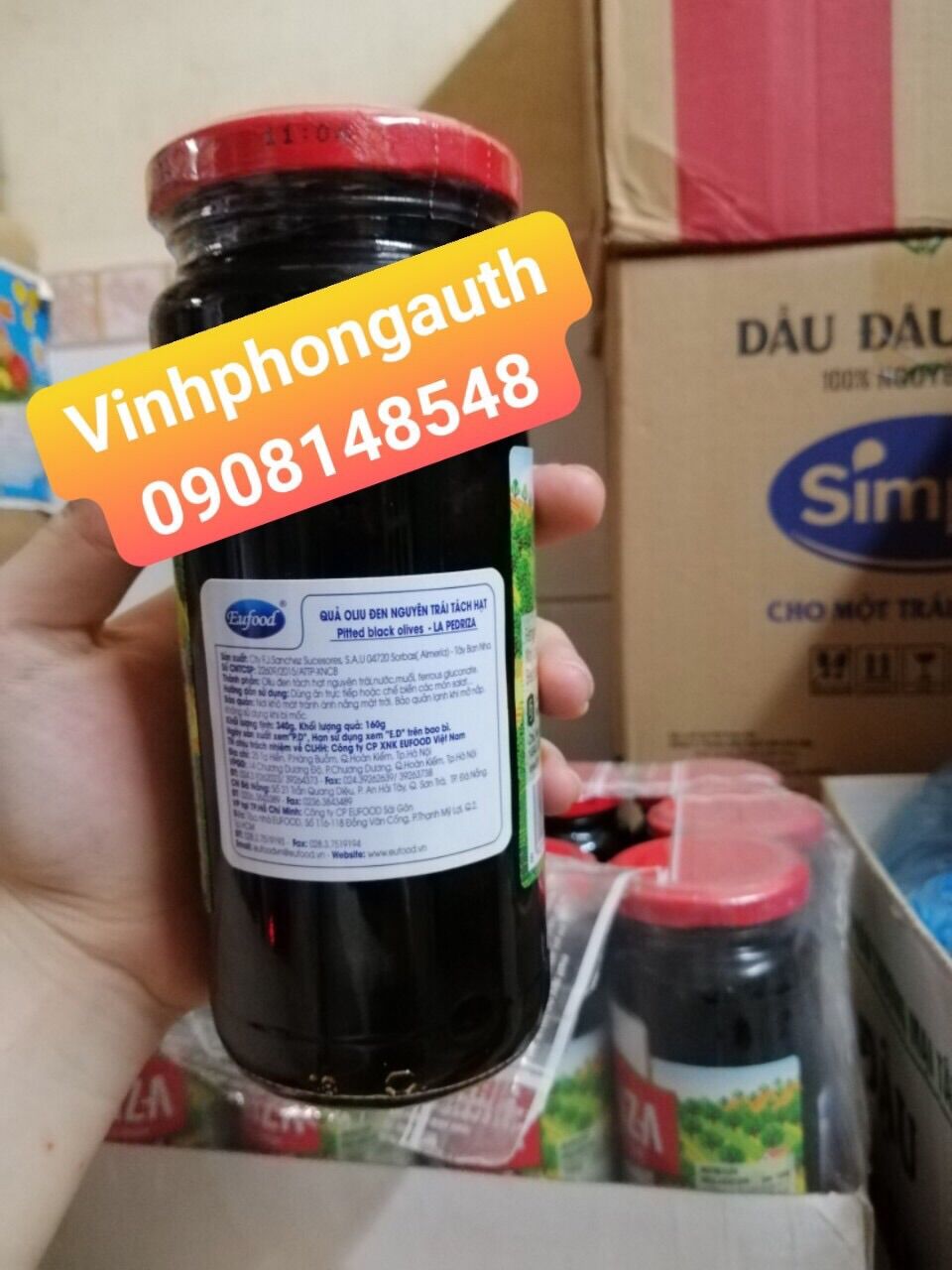 Quả Oliu Đen Tách Hạt La Pedriza 340gr