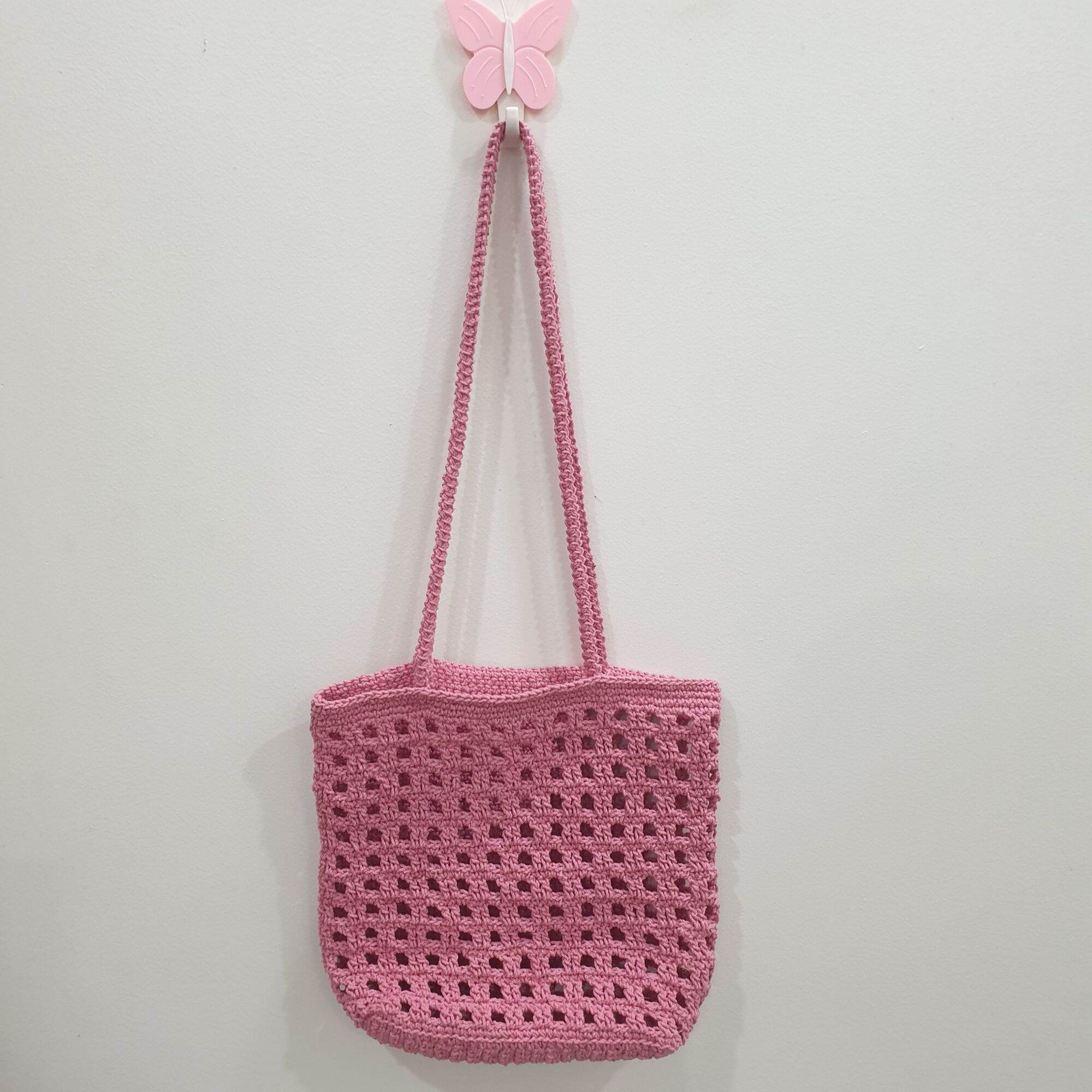Túi xách ô lưới handmade