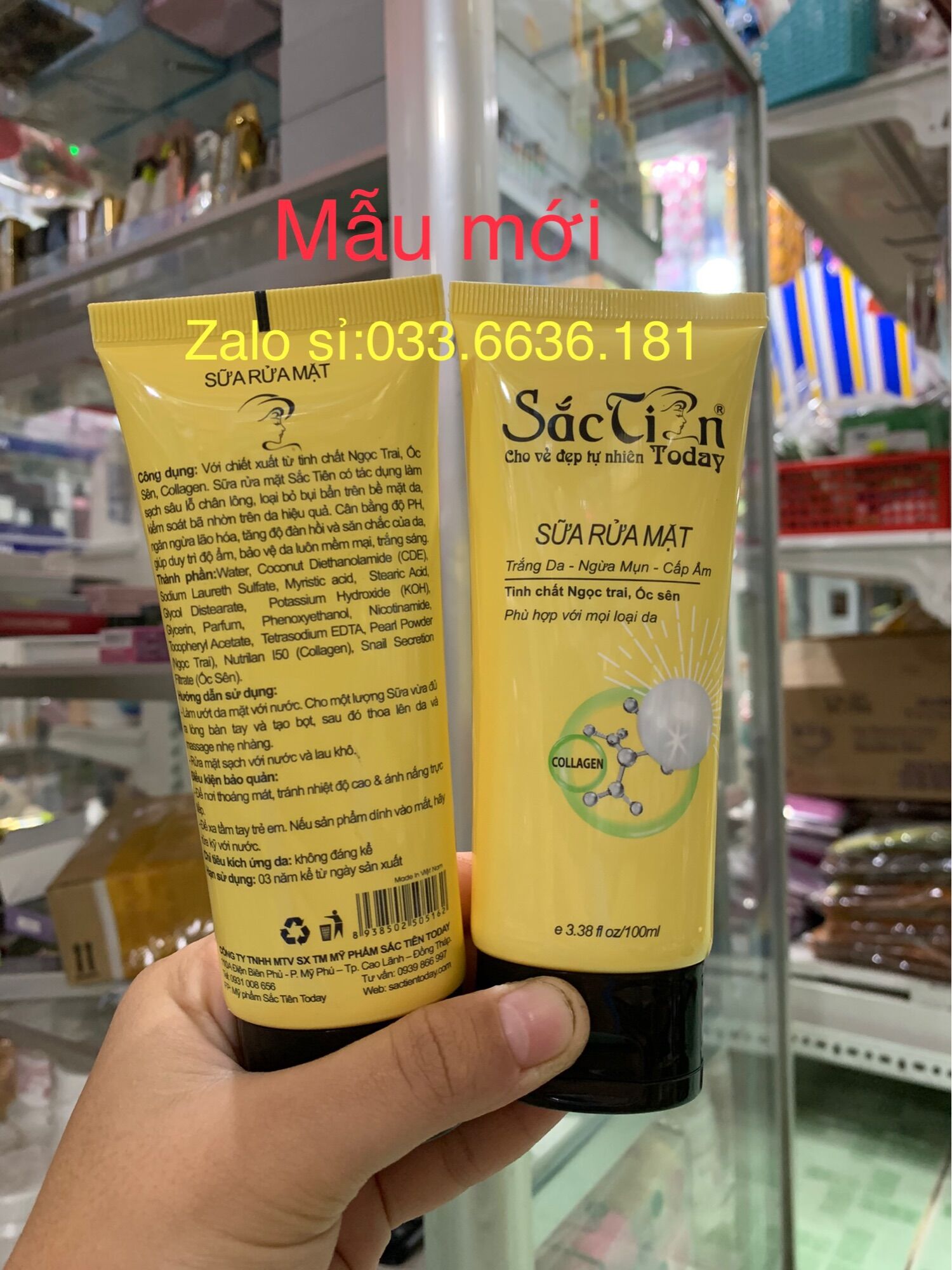 Sửa rửa mặt sắc tiên today chai 100ml đổi mẫu mới