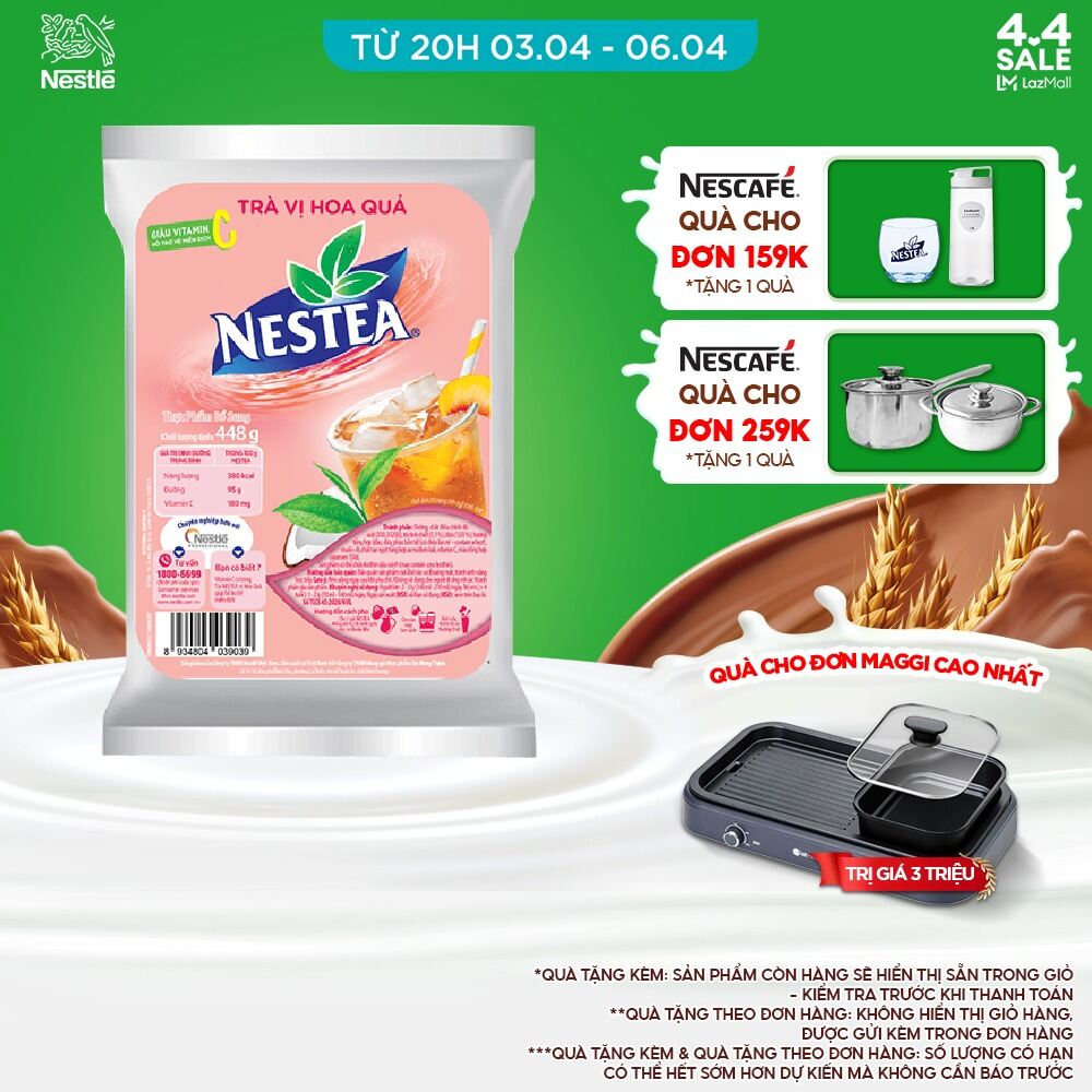 [FREESHIP TOÀN QUỐC] Trà vị hoa quả Nestea (448g)