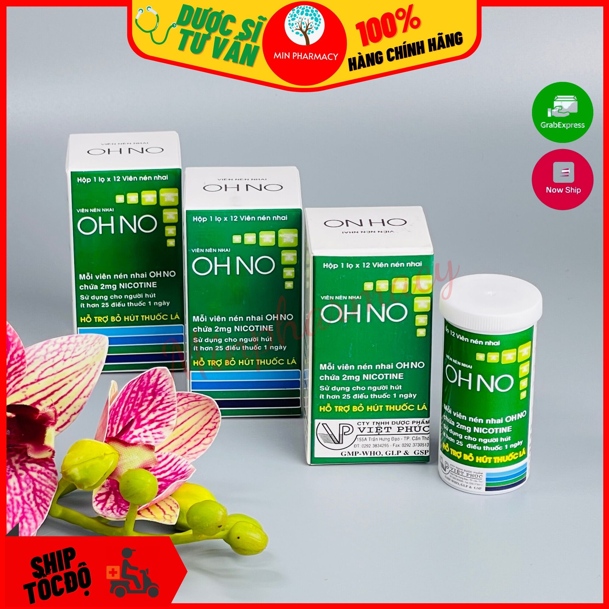 Viên Nhai Hỗ Trợ Bỏ Hút Thuốc Lá OHNO (12 viên) - Minpharmacy