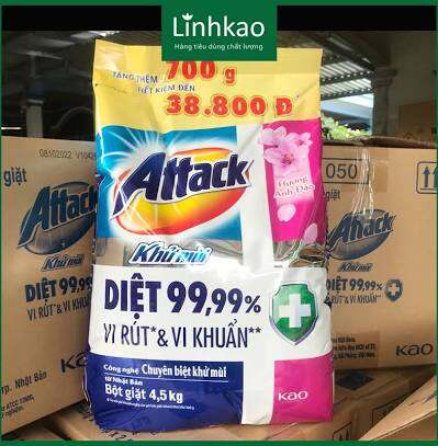 BỘT GIẶT ATTACK KHỬ MÙI MỚI 4200gr