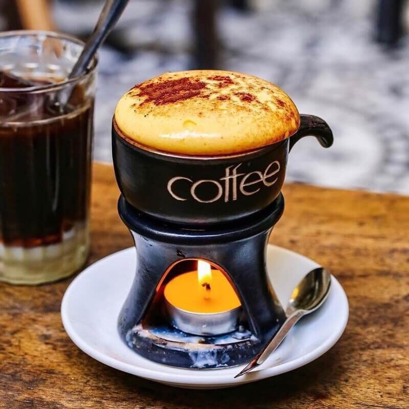 Bếp đun hâm nóng cafe + Tặng nến viên (có video cận cảnh)