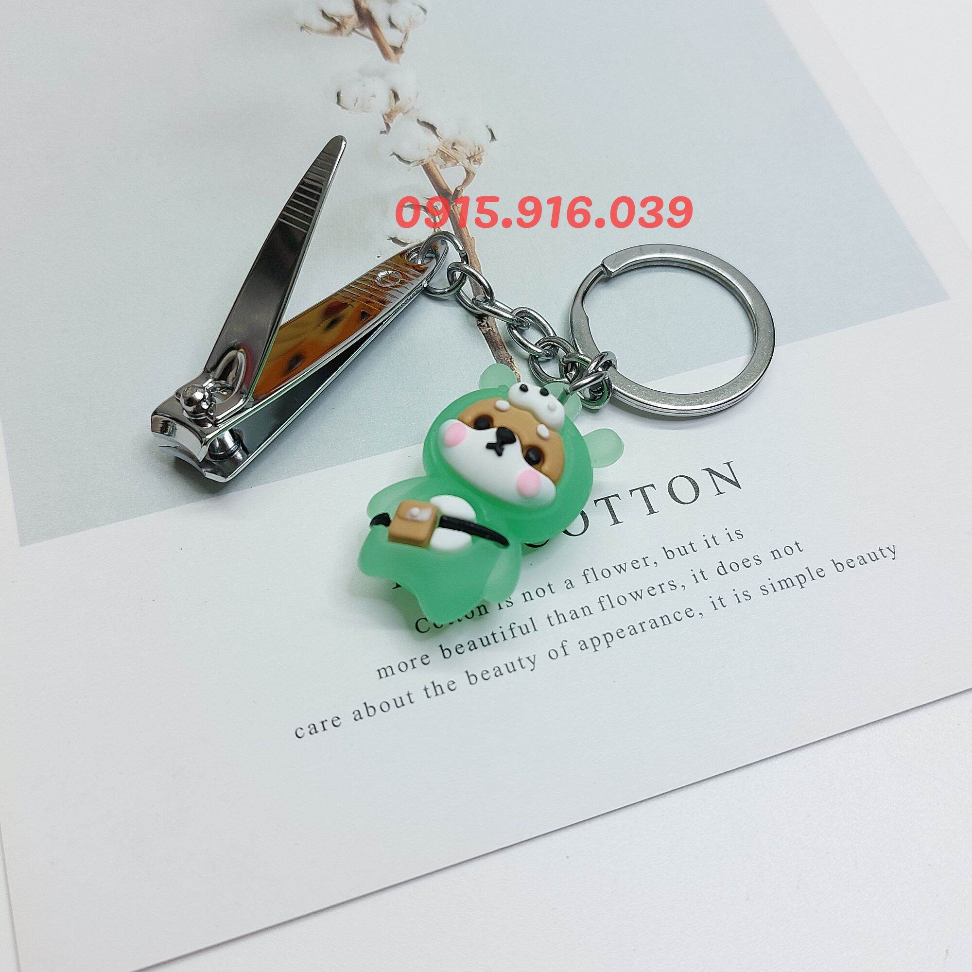 Bấm Móng Tay Kèm Móc Khóa Cao Su Dễ Thương