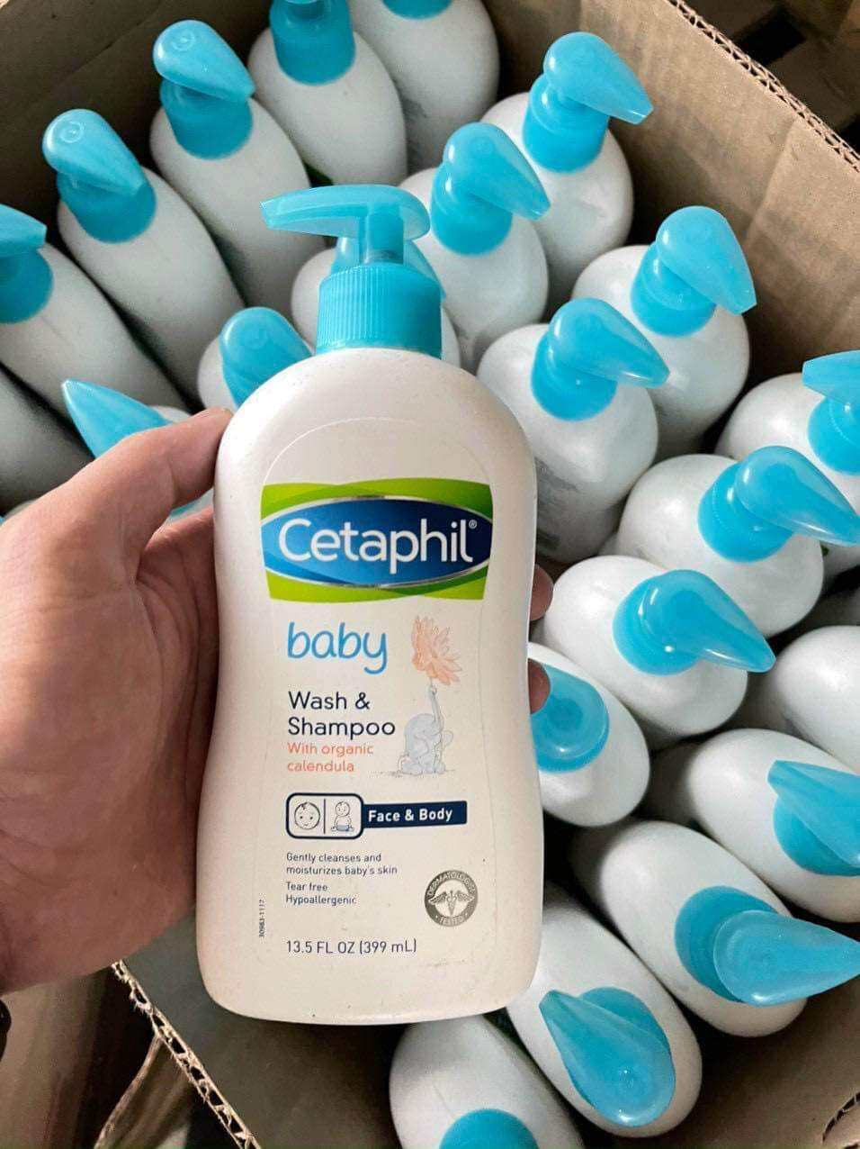 Sữa tắm gội toàn thân Cetaphil Baby Gentle Wash Shampoo 2in1 400ml, 230ml