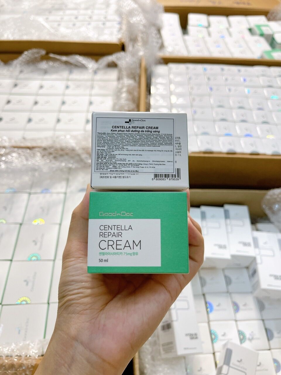 Kem dưỡng cấp ẩm phục hồi da Goodndoc Centella Cream [ HÀNG CHÍNH HÃNG ]