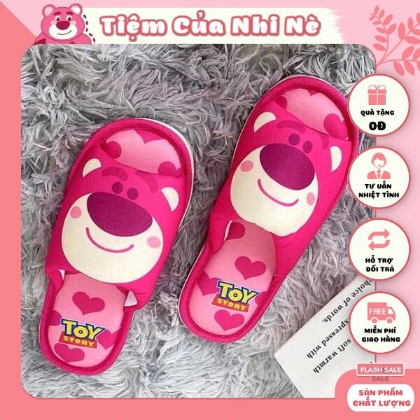 Dép mang trong nhà gấu dâu lotso