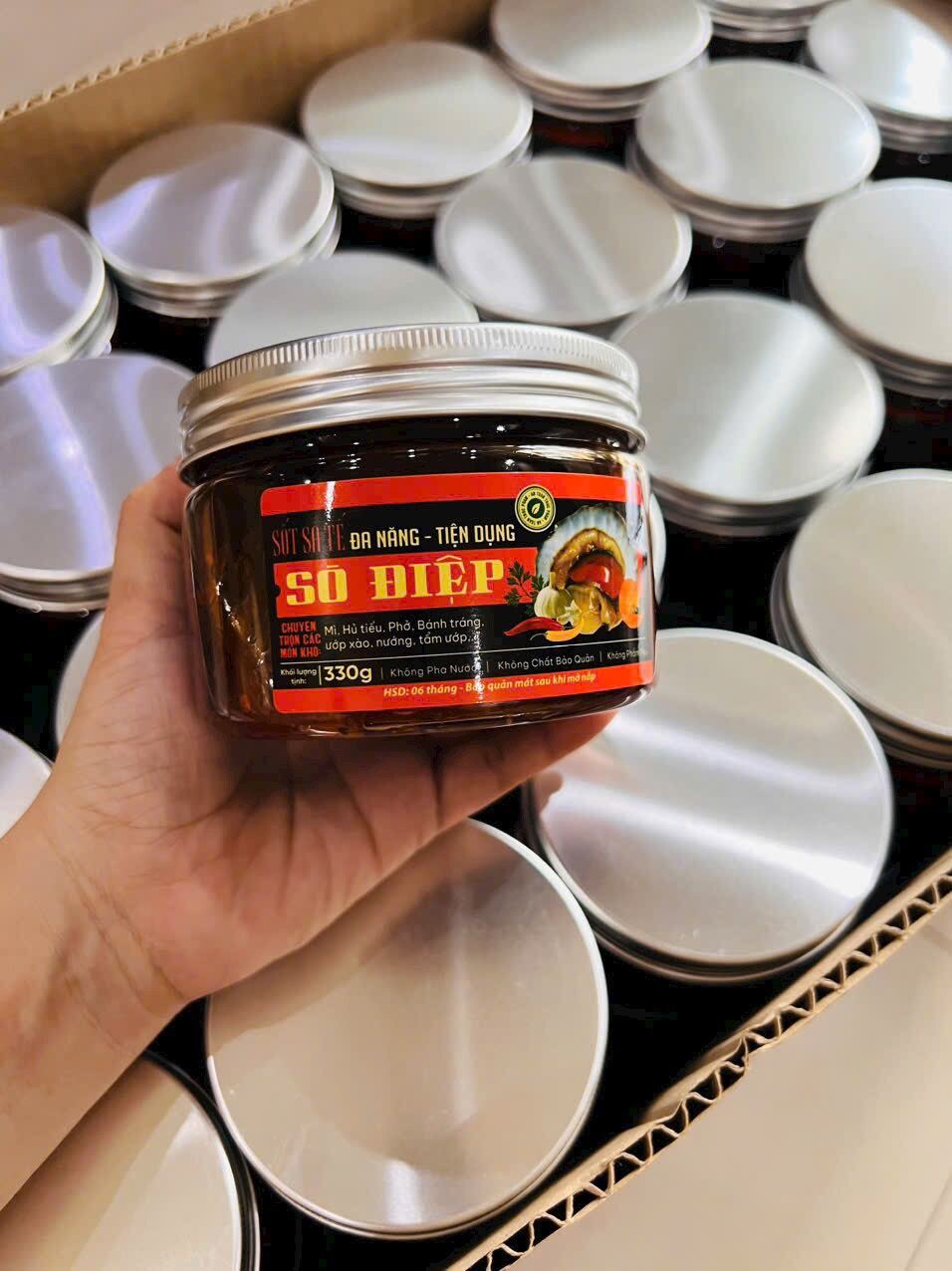 Sốt sa tế sò điệp, sốt trộn mì, nướng xào...hũ 330 gram