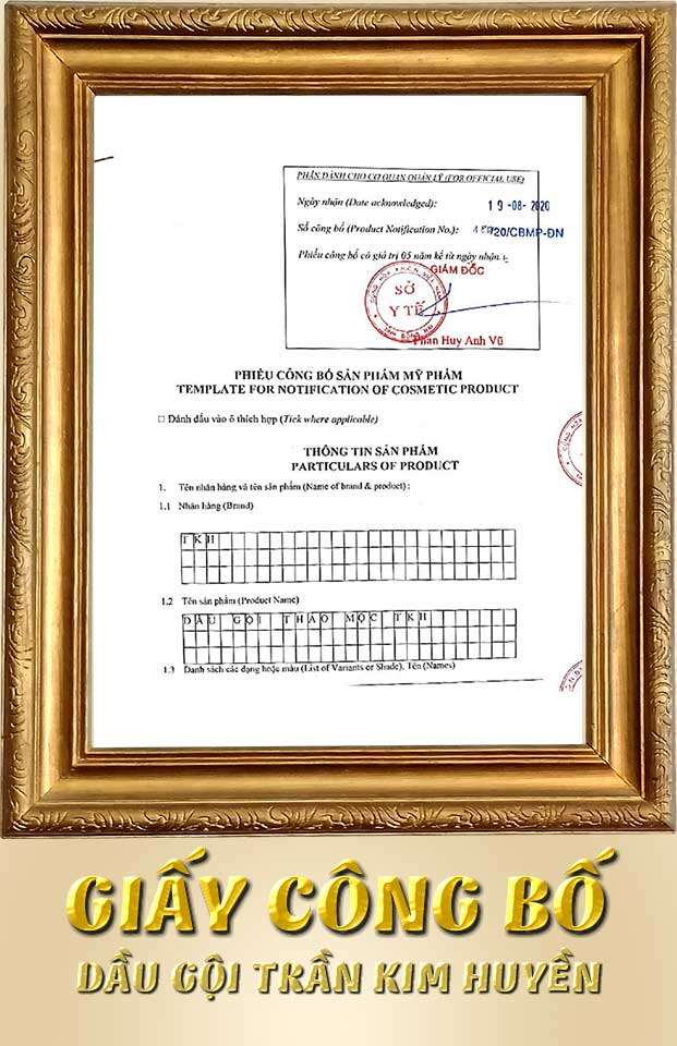 Dầu gội thảo mộc Trần Kim Huyền