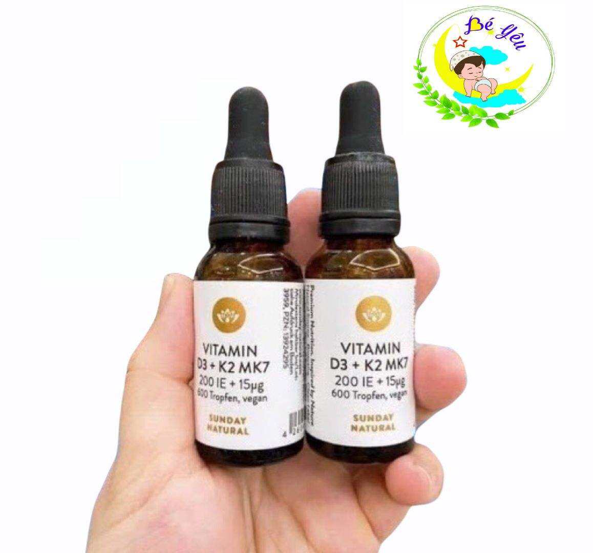 [Chính hãng] Vitamin D3 K2 MK7 Sunday Natural Đức 20ml