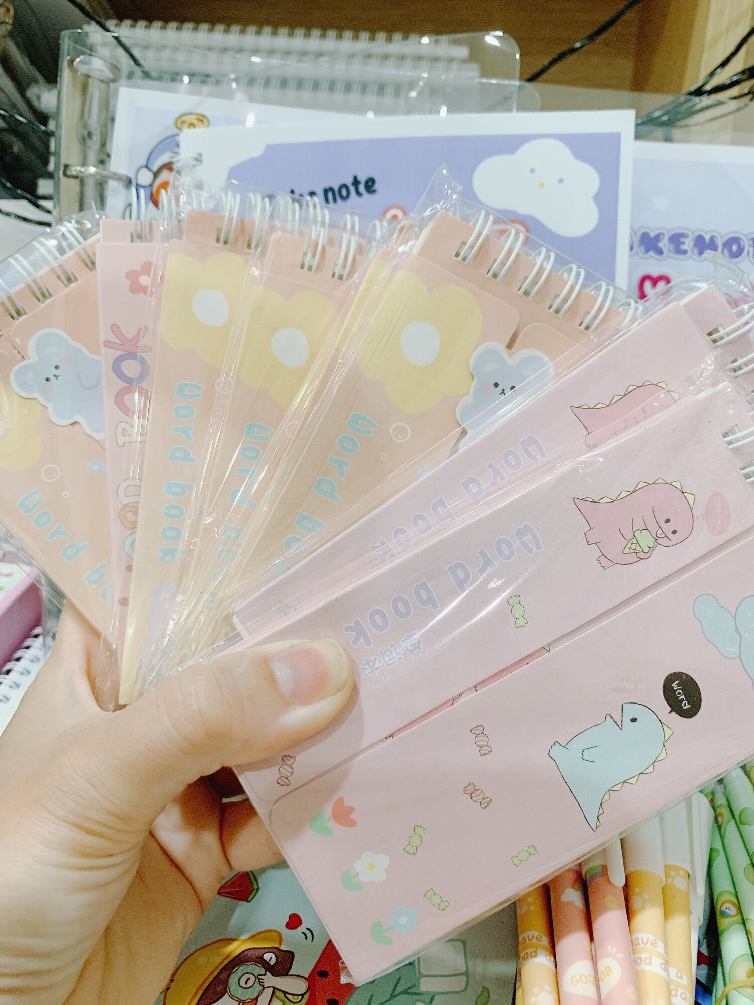 Sổ ghi nhớ từ vựng tiếng anh, hàn, nhật