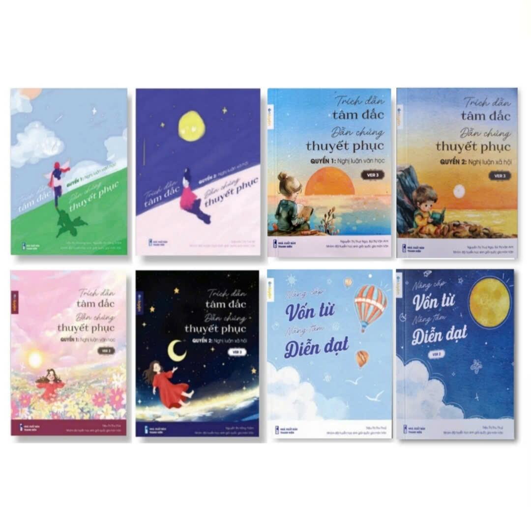 Combo Sổ Tay Trích Dẫn Tâm Đắc Dẫn Chứng Thuyết Phục Nghị Luận Xã Hội Nghị Luận Văn Học Ver1 Ver2 Ver3 & Nâng Cấp Vốn Từ Nâng Tầm Diễn Đạt Ver1 Ver2