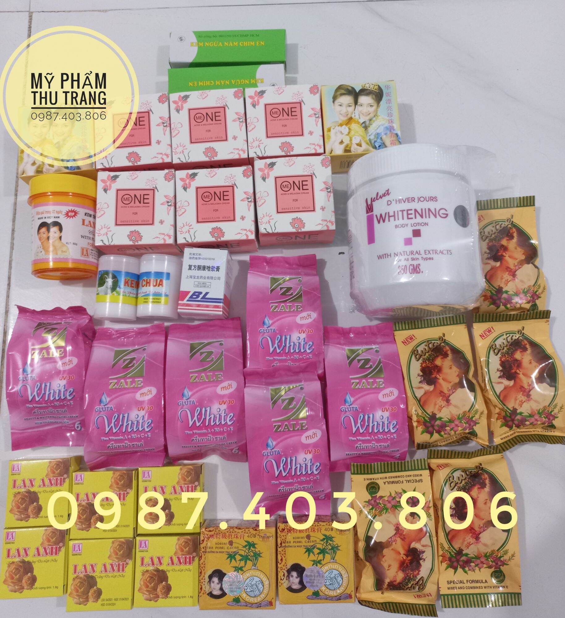 240 công thức trắng da body tẩy mạnh. Trắng nhanh. kem thái