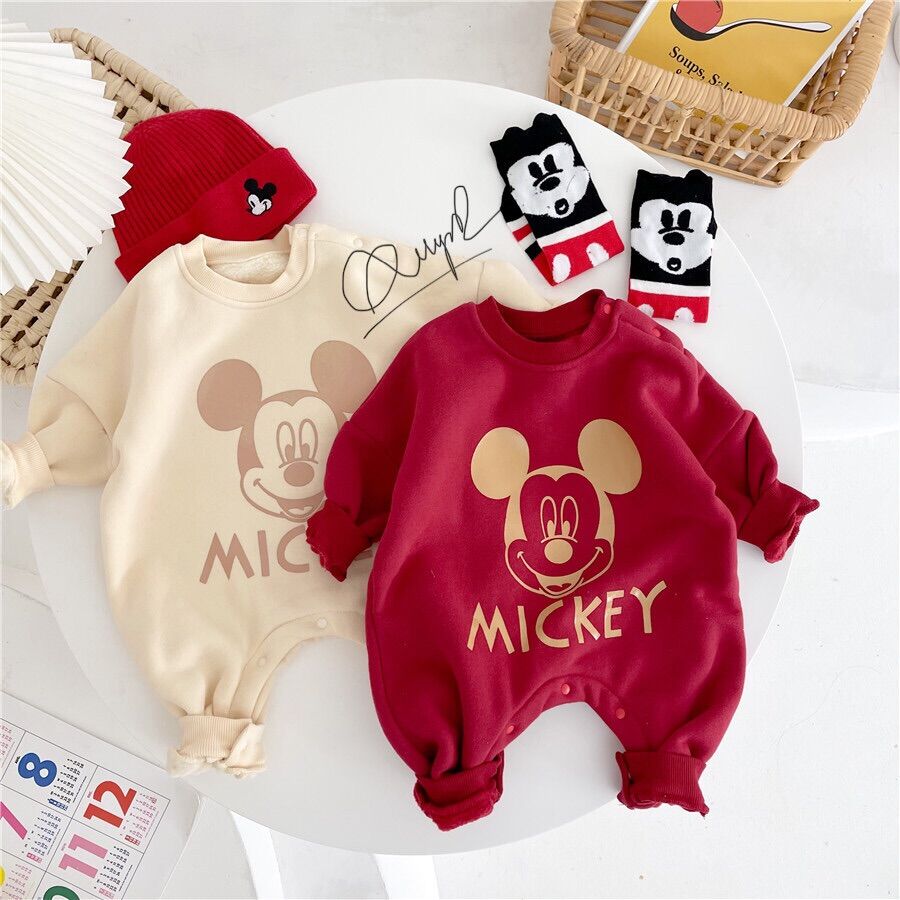 Body mickey chất cotton 4 chiều cho bé trai