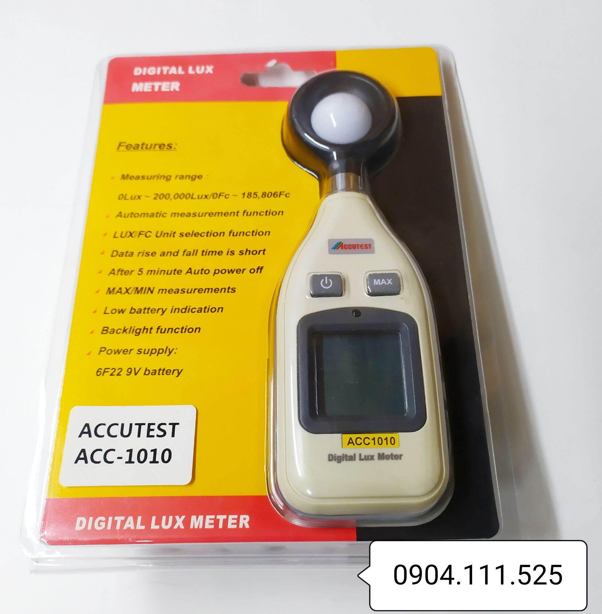 [HCM]Máy đo cường độ ánh sáng ACCUTEST ACC-1010