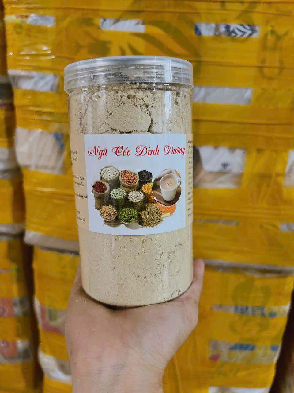 Bột ngũ cốc hạt dinh dưỡng hộp 500gr. Bột 17 loại hạt ngũ cốc, bột đậu, bột dinh dưỡng.