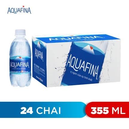 Thùng 24 chai nước tinh khiết aquafina 355ml - ảnh sản phẩm 1