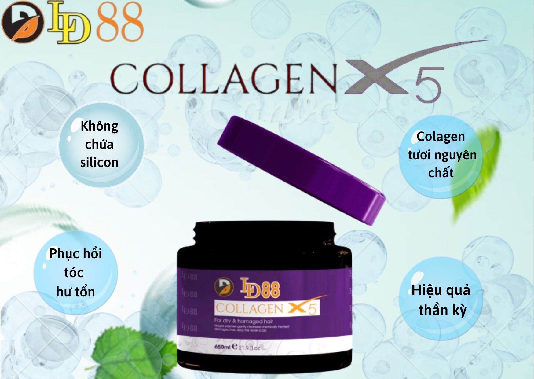 Hấp Collagen hương nước hoa LD88 hủ 650ml