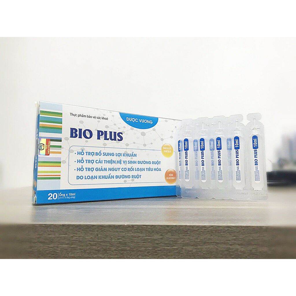 Bio Plus Men Tiêu Hoá Tăng Hấp Thụ Giảm Rối Loạn Tiêu Hoá Cho Trẻ Em Và Người Lớn - Hộp 20 Ống