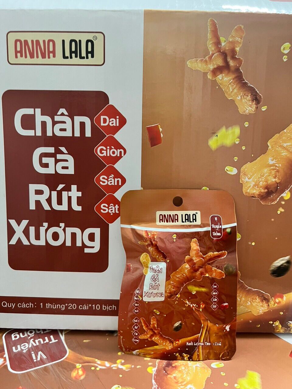 Chân gà rút xương annalala (combo 20 cái)
