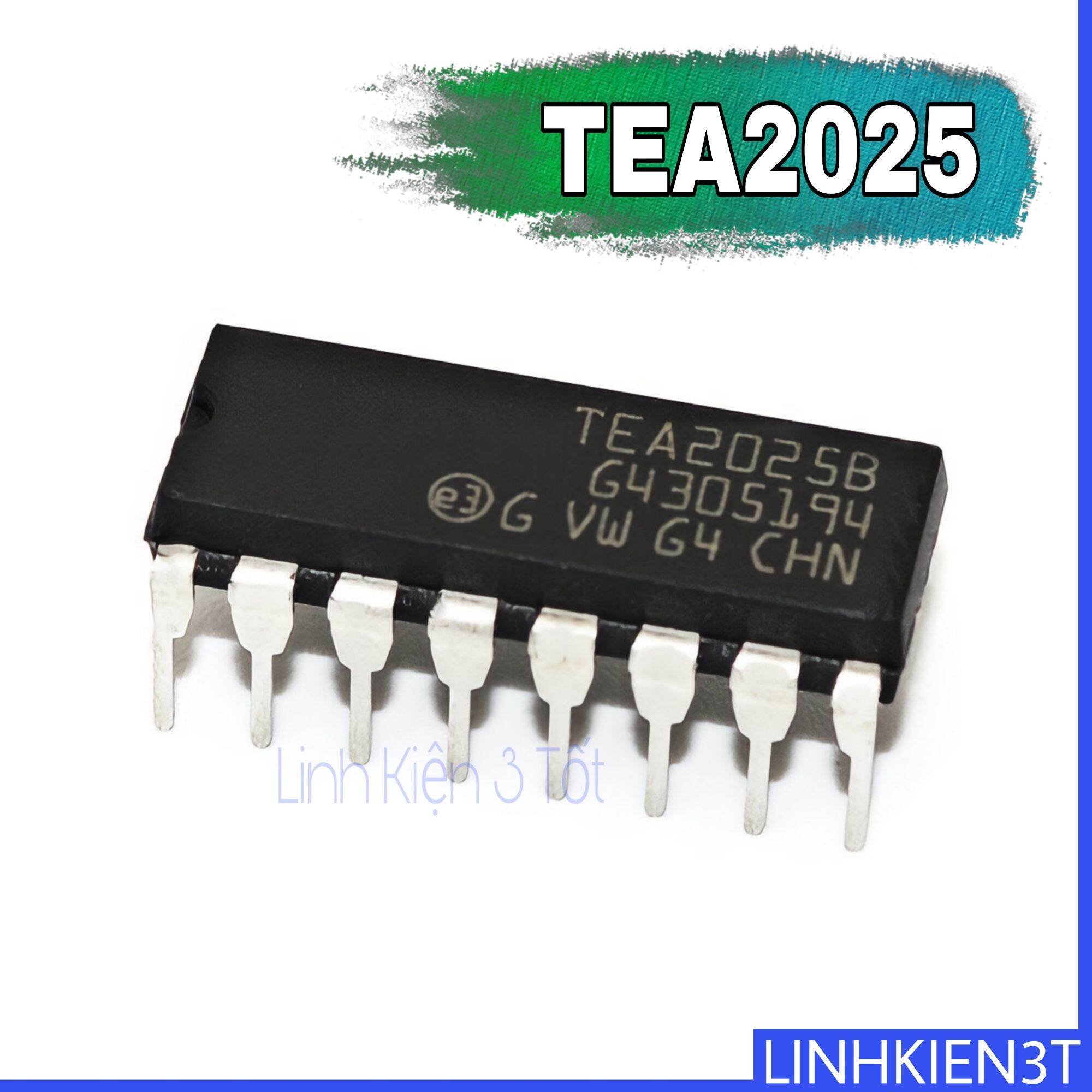 Ic khuếch đại công suất tea2025 tea2025b dip16 chính hãng
