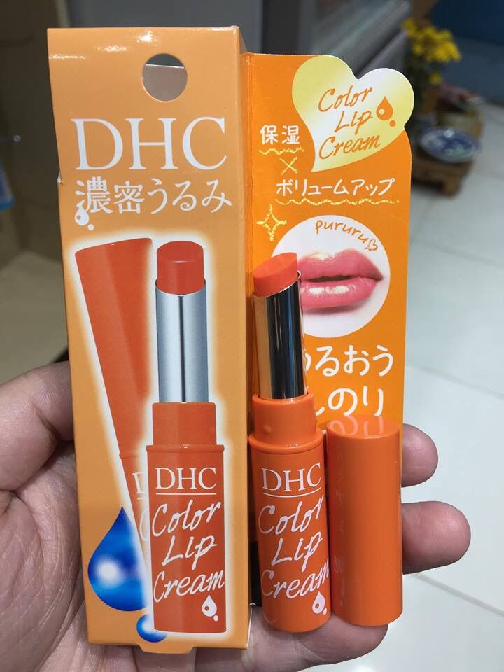Son dưỡng môi màu cam DHC Color Lip của Nhật