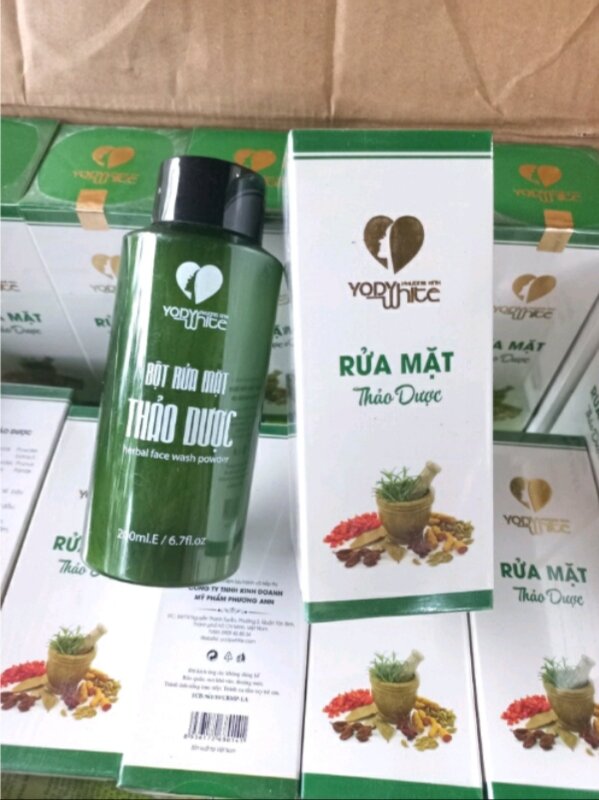 Bột rửa mặt thảo dược yody white phương anh hàng chính hãng