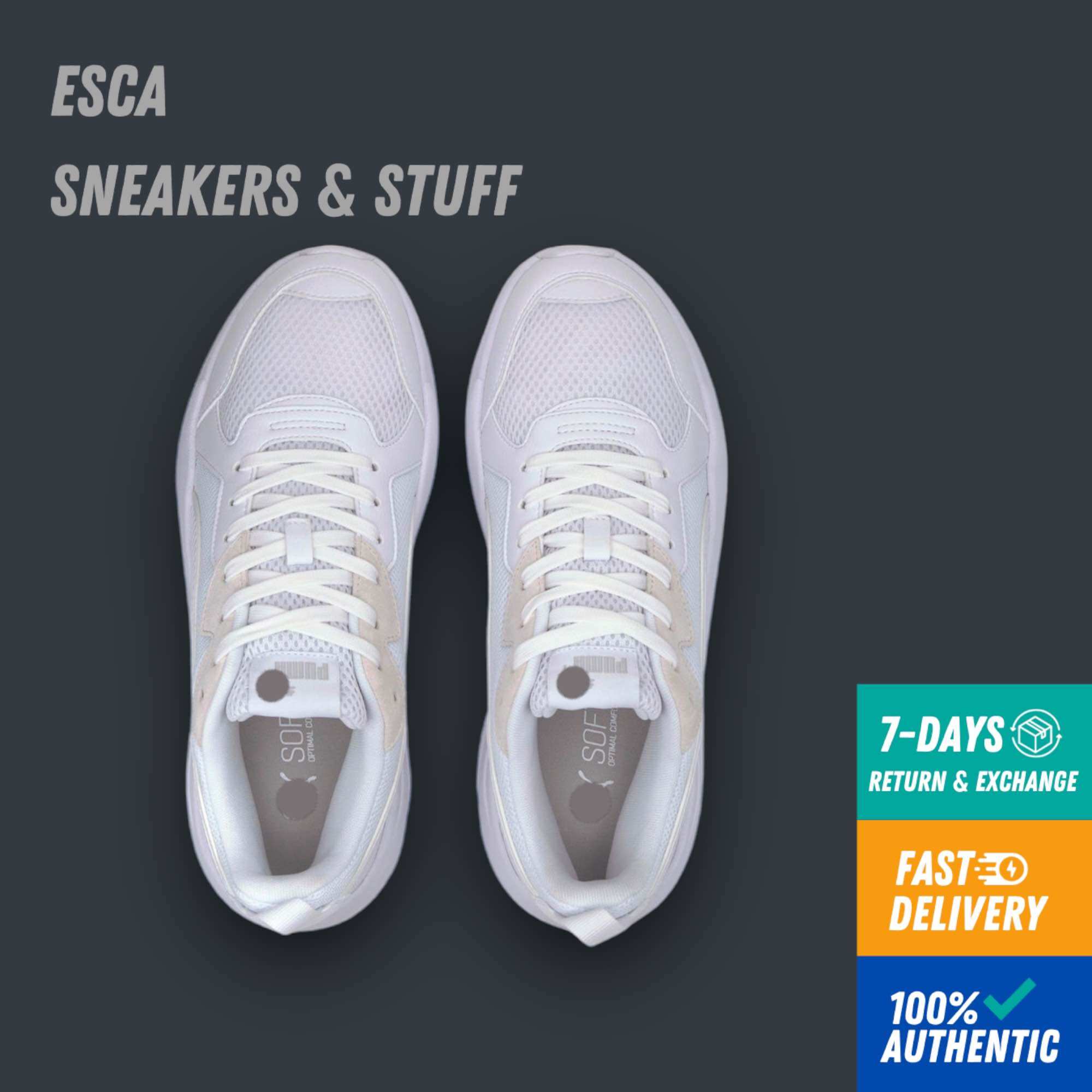 [CHÍNH HÃNG] Giày PUMA X-RAY ALL WHITE MESH TOP - 372602 02