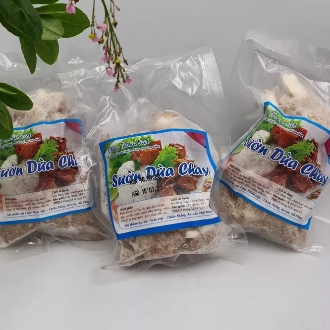 Sườn dừa chay 200g thực phẩm chay đồ chay chuẩn chính hãng.