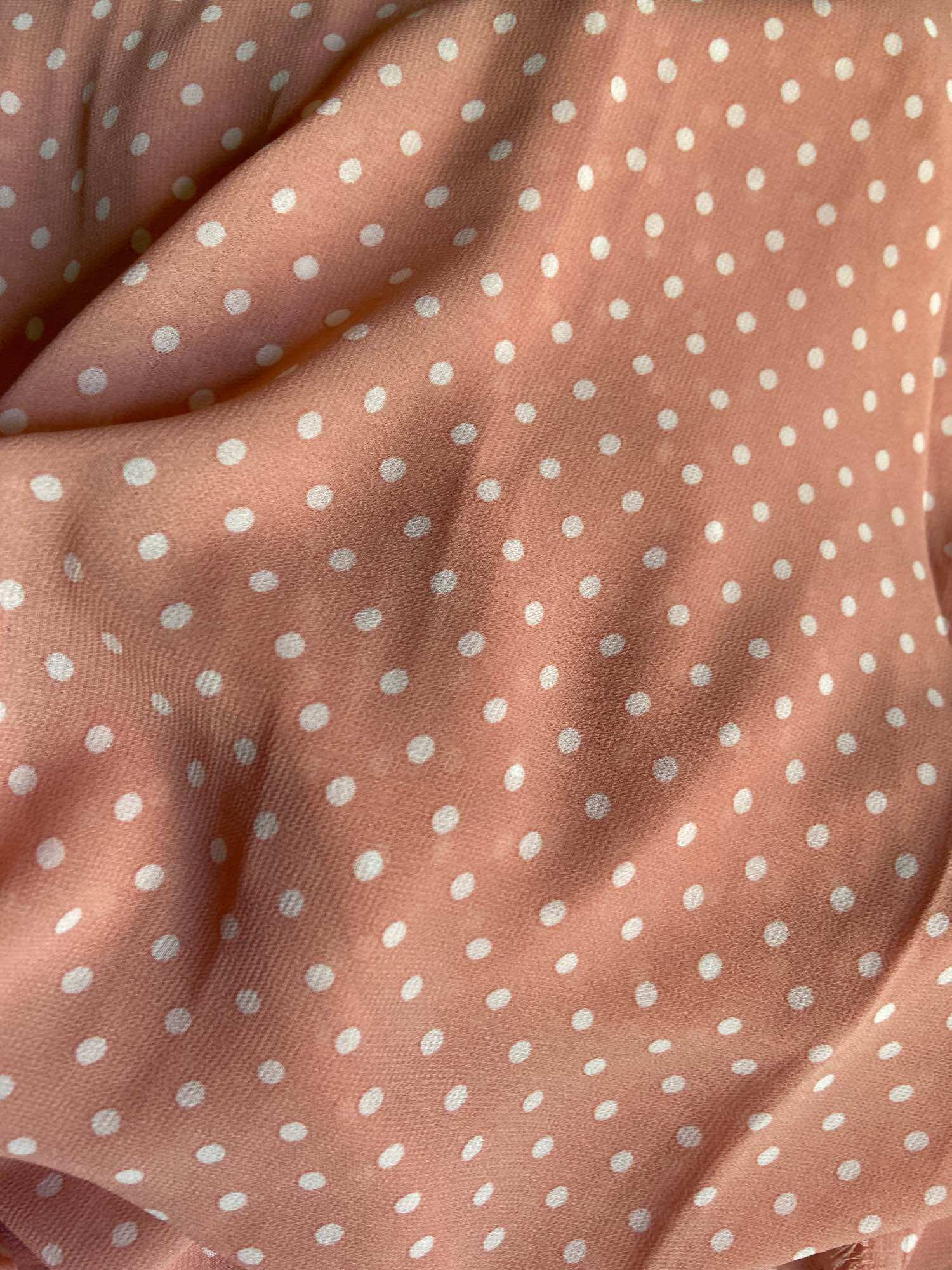 1m7 vải von chipon chấm bi mềm mịn mát khổ 1m5