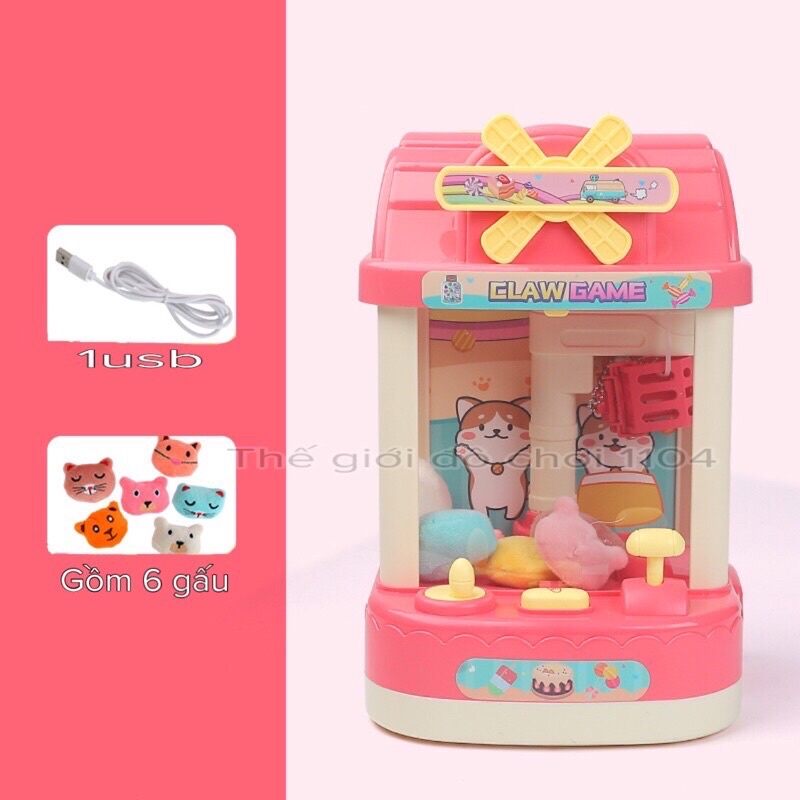Đồ chơi Máy gắp thú bông mini