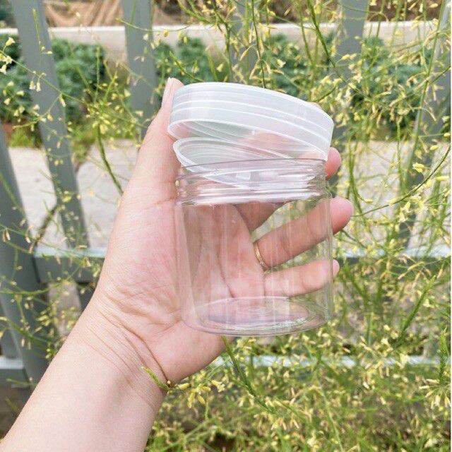 [Combo 10] HỦ ĐỰNG KEM 200GR PET NHỰA( có nắp chặn)