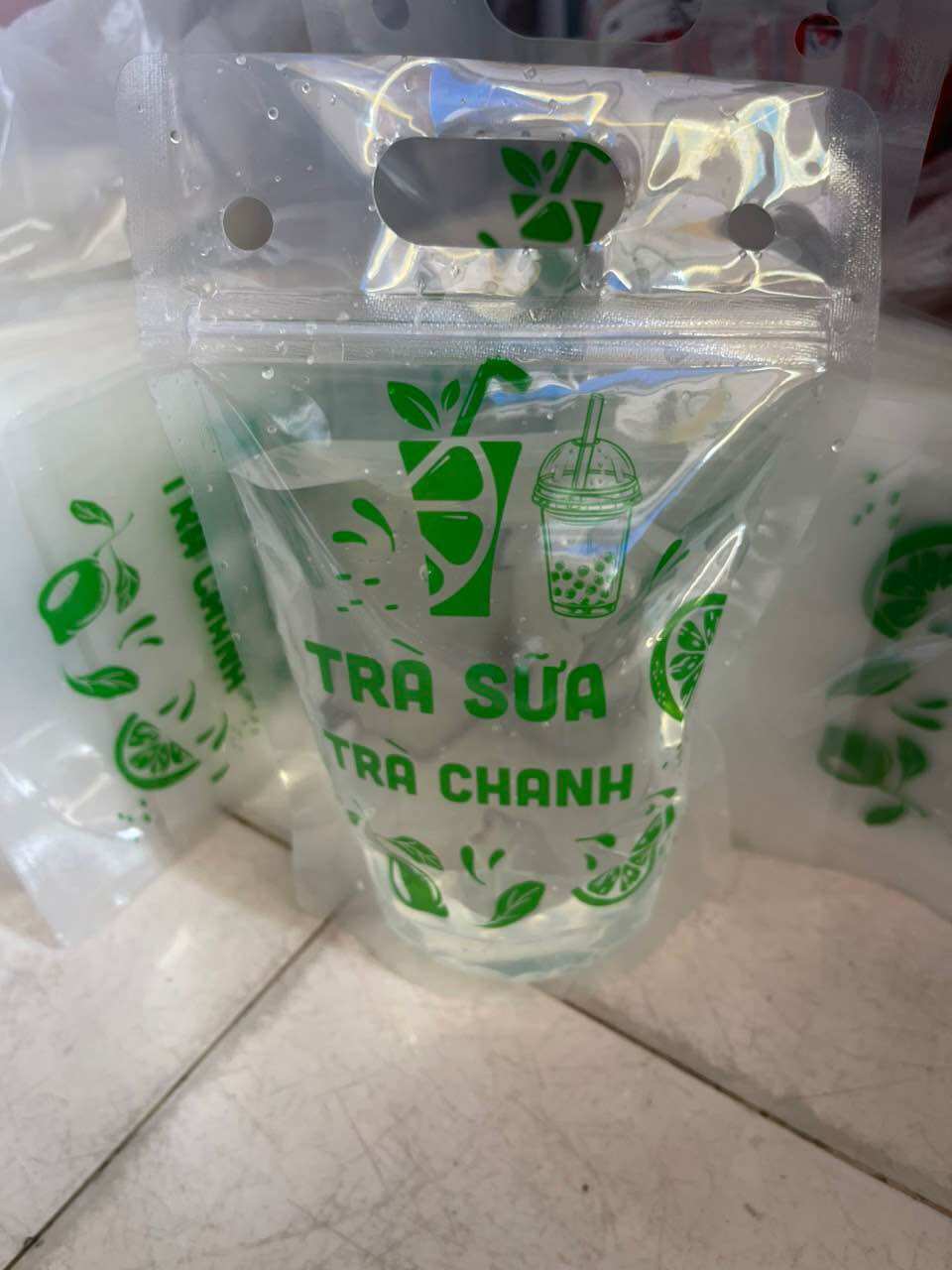 1Kg túi zip đựng trà chanh ( trà sữa) size 15x23
