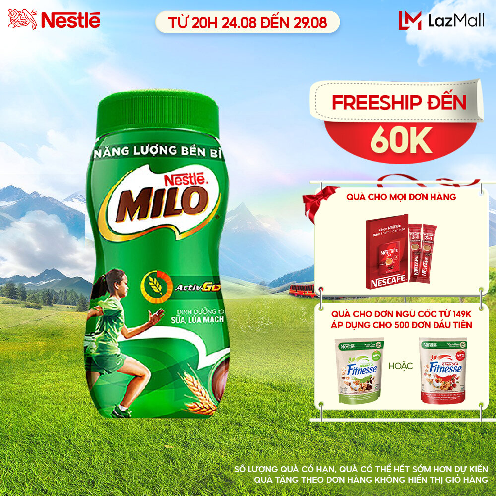 Thức uống lúa mạch nestlé® milo® nguyên chất 400g