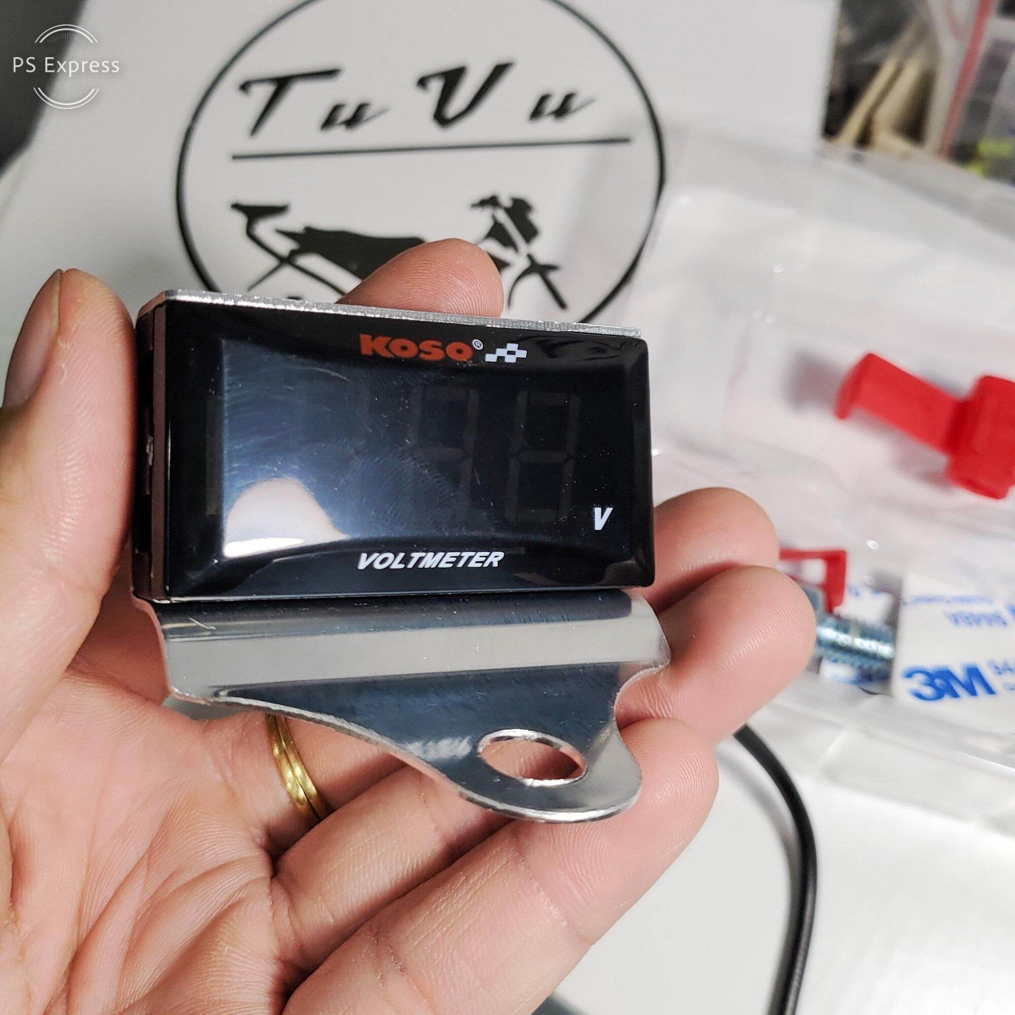 Đồng hồ Volt Koso ( kèm pat nhôm)