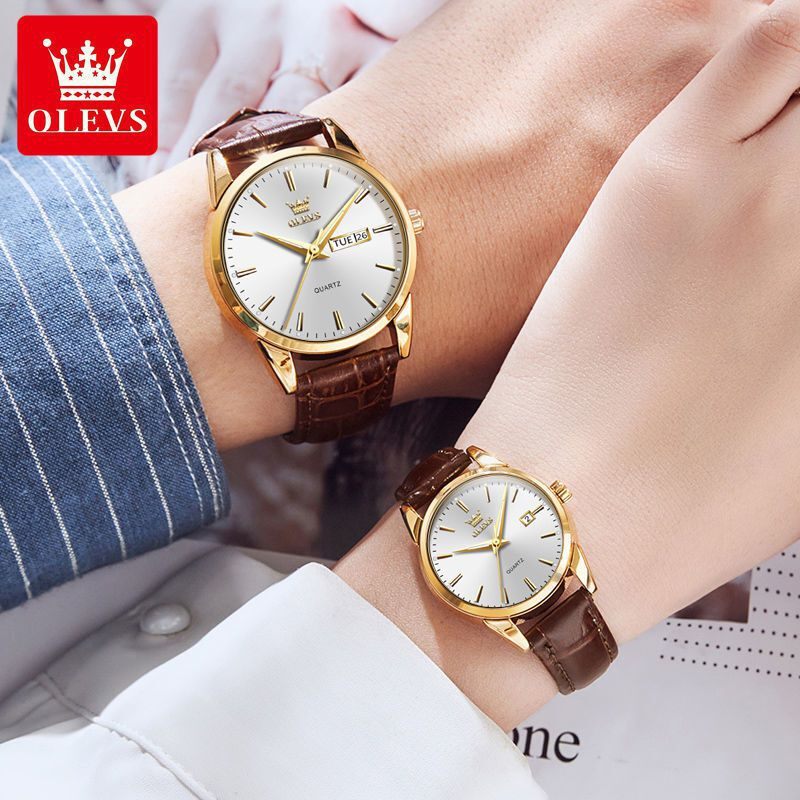 đồng hồ cặp nam nữ OLEVS sang chảnh