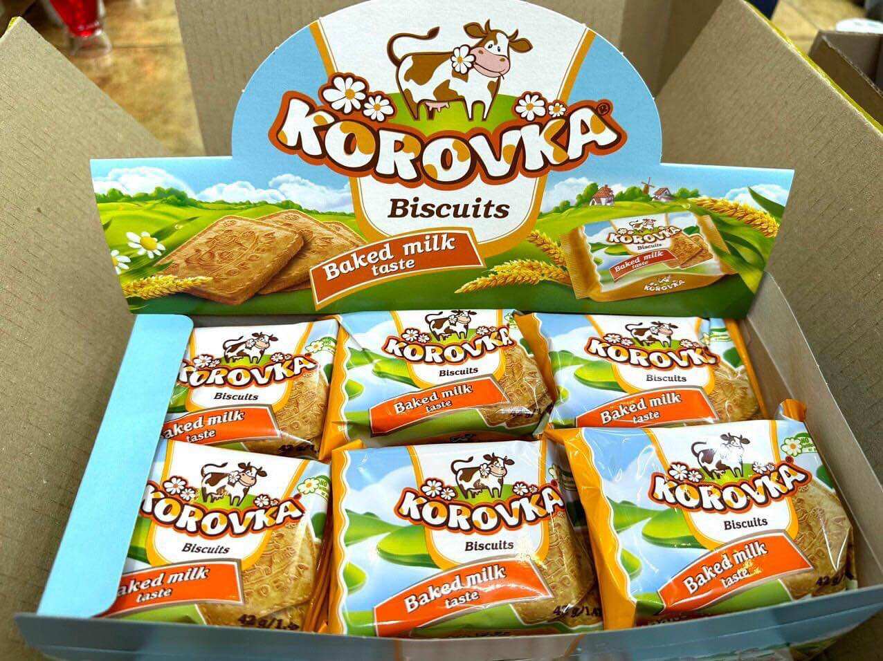Bánh quy sữa Nga Kopobka 42g
